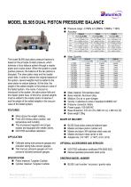 BL505 DUAL PISTON PRESSURE BALANCE