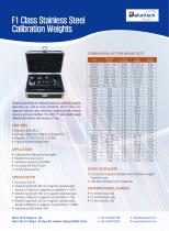 F1 Class Stainless Steel Calibration Weights