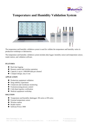 Temperature and Humidity Validation System