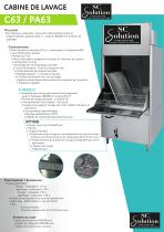 CABINE DE LAVAGE C63 / PA63