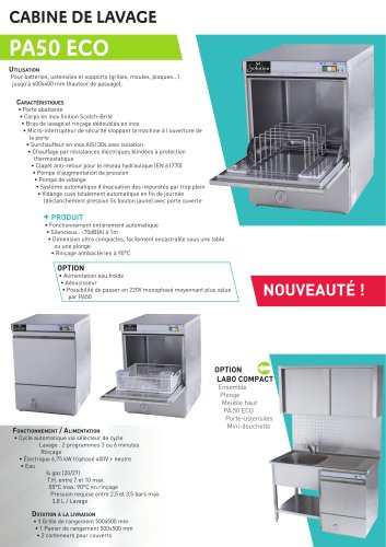 CABINE DE LAVAGE PA50 ECO