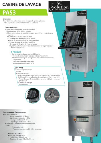 CABINE DE LAVAGE PA53