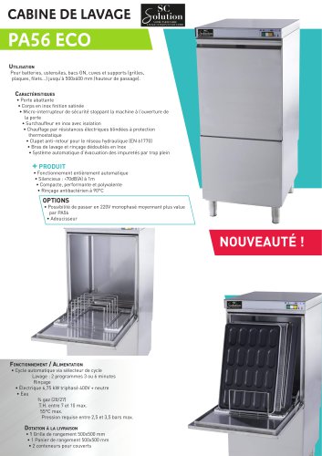 CABINE DE LAVAGE PA56 ECO