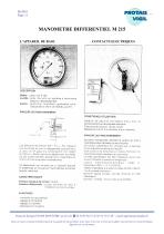 MANOMETRE DIFFERENTIEL M210 - 5