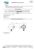 MANOMETRES M 25-53 / M 25 G-53 - 2