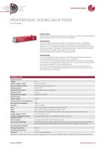 PROPORTIONAL DOSING VALVE PDV03