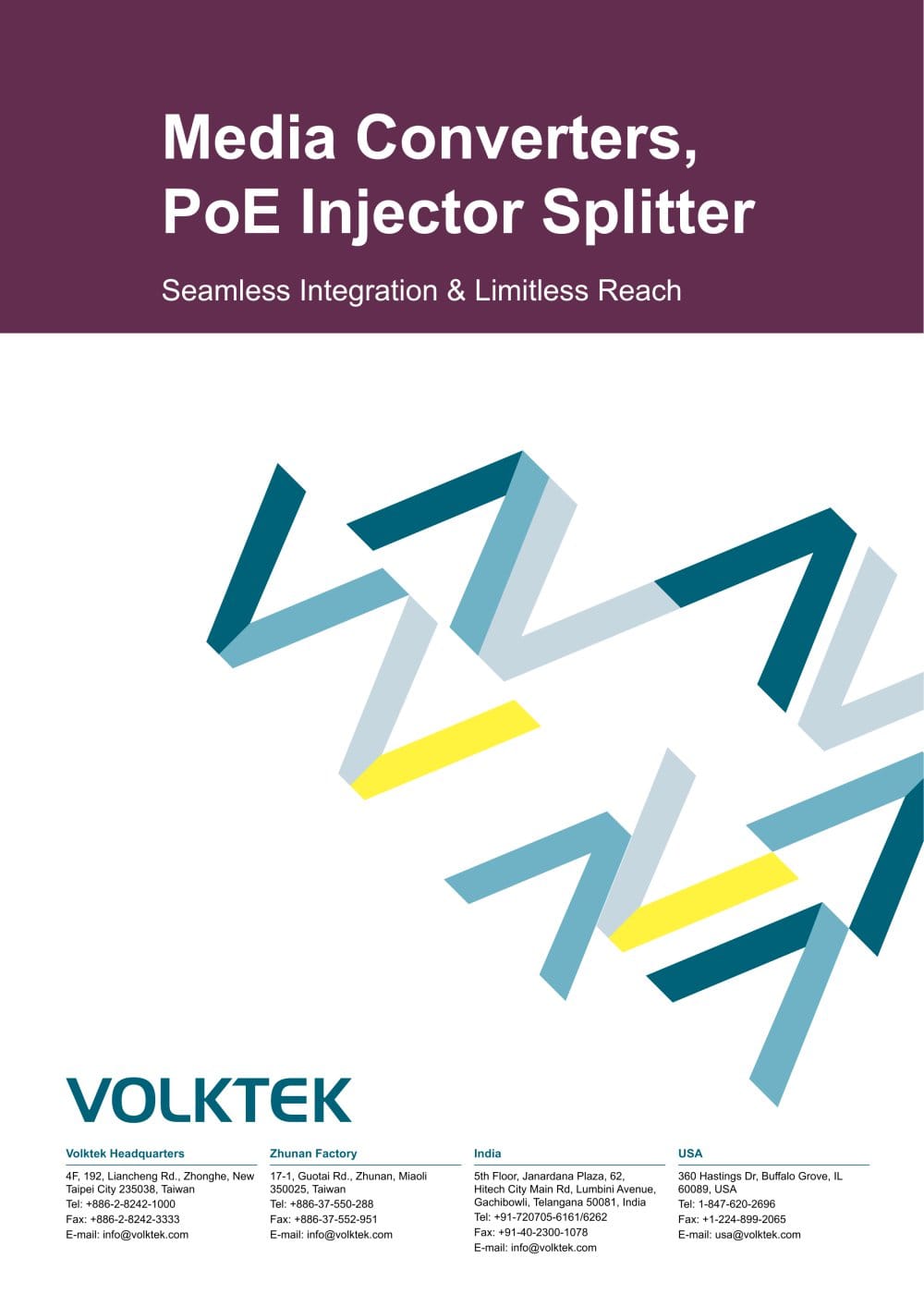 Media Converters, PoE Injector Splitter - Volktek