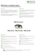 PRES-TO web - everything at a glance