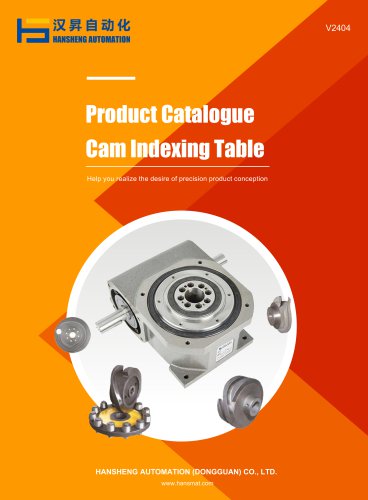 Product Catalogue Cam Indexing Table