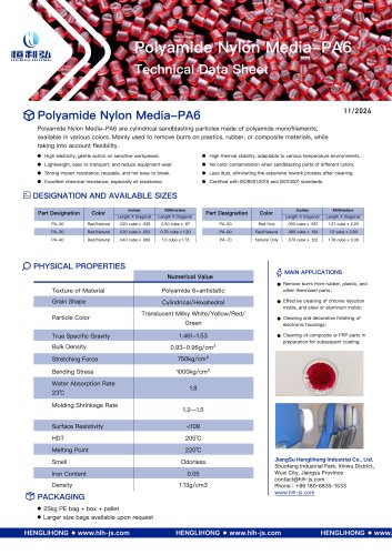 Polyamide Nylon Deflashing Media PA