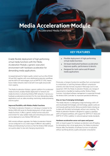 Media Acceleration Module