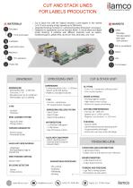 ILAMCO CUT AND STACK LINES FOR LABELS