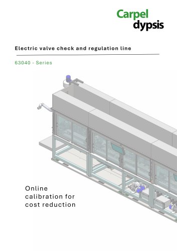 63040 - Electric valve check and regulation line