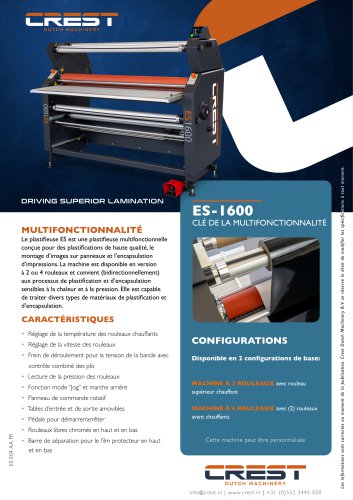 Crest Datasheet ES-1600