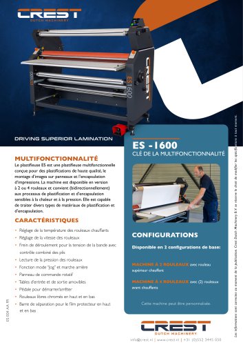 Crest Datasheet ES 1600 FR