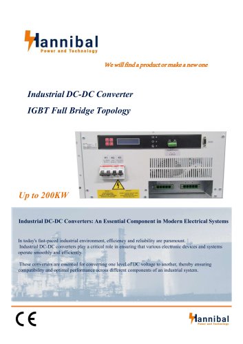 Industrial DC-DC Converter IGBT Full Bridge Topology
