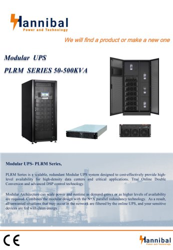 Modular UPS PLRM SERIES 50-500KVA