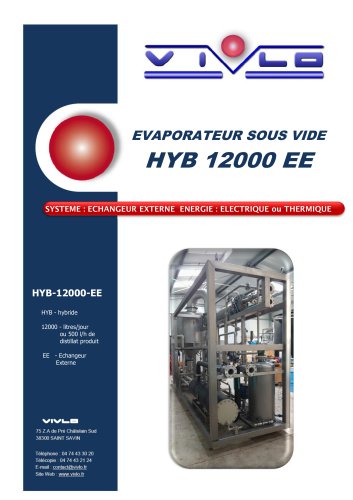 évaporateur hybride énergie électrique ou thermique 12000