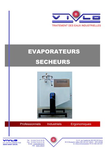 évaporateurs sécheurs