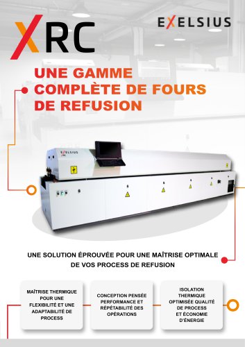 XRC UNE GAMME COMPLÈTE DE FOURS DE REFUSION