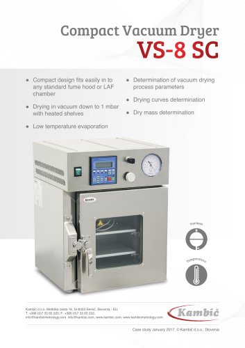 Compact Vacuum Dryer VS-8 SC