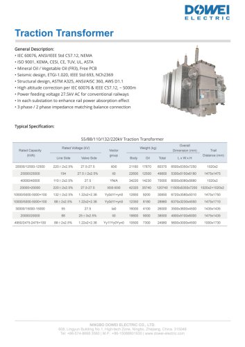 Traction Transformer