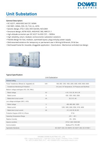 Unit Substation