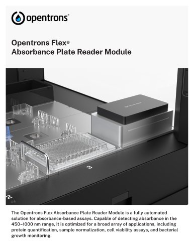 Absorbance Plate Reader Module