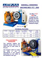 SIDEWALL VENEERING MACHINE MOD. FCT - 2009