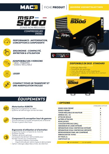 Fiche produit MSP5000 EXPORT