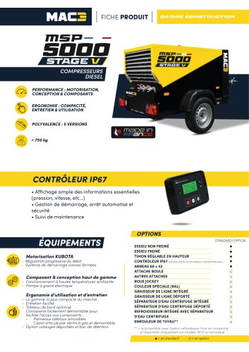 Fiche produit MSP5000 STAGE V