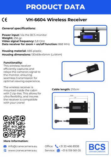 VH-6604 Wireless Receiver