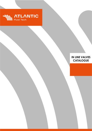 IN LINE VALVES CATALOGUE