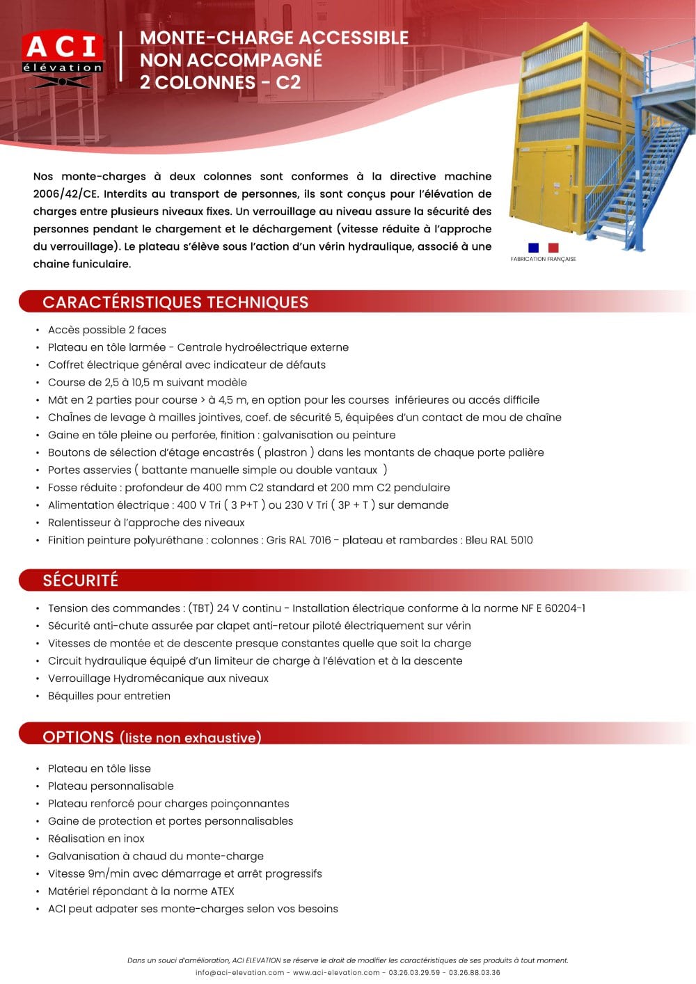 C2 - ACI &eacute;l&eacute;vation