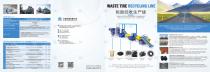 Waste tire recycling production line
