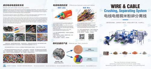 Waste wire and cable recycling system