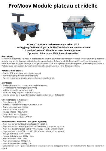 ProMoov module ridelle