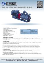DOUBLE STAGE WATER RING VACUUM PUMP - ESV SERIES