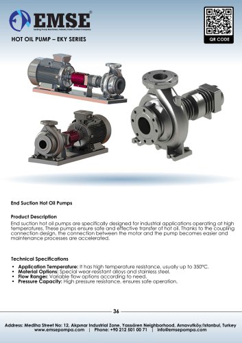 HOT OIL PUMP - EKY SERIES