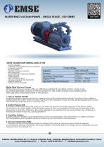 SINGLE STAGE WATER RING VACUUM PUMP - ESV SERIES