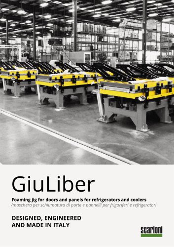 GiuLiber - Foaming fixture for doors and panels of refrigerators and coolers