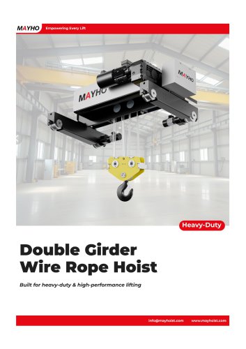 Double Girder Wire Rope Hoist