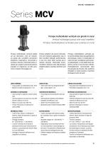 Pompes multietages verticals MCV