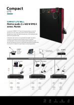 COMPACT LITE, Matrice audio 2 x 460 W RMS 8 zones, pour rack ou mur - 3