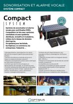 COMPACT, système de sonorisation et d'alarme vocale, certifié EN 54 - 1