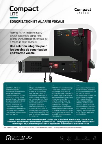 SONORISATION ET ALARME VOCALE