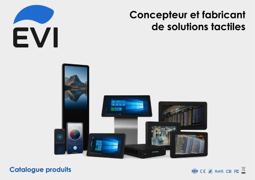 Catalogue EVI - Tablettes murales, PanelPC industriels sous Android, Windows ou Linux