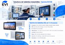 Catalogue EVI - Tablettes murales VESA ou Encastrement POE, PanelPC industriels sous Android, Windows ou Linux-12