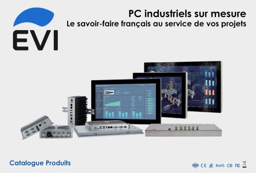 EVI SmartPanel : PC industriel &agrave; &eacute;cran tactile, panneau de contr&ocirc;le, PC embarqu&eacute; et moniteur industriel