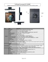 EVI-YZ08P : Tablette 8 pouces sous Android avec port Ethernet POE - NFC et LED en option
